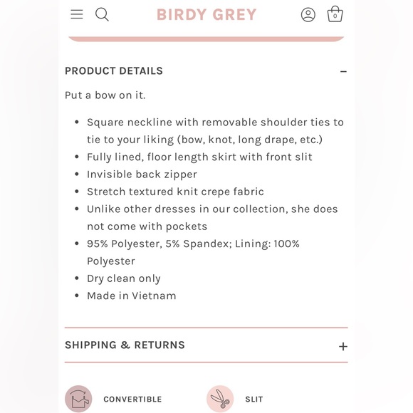 Birdy Grey Alex Convertible Dress in Dusty Rose - Picture 5 of 6